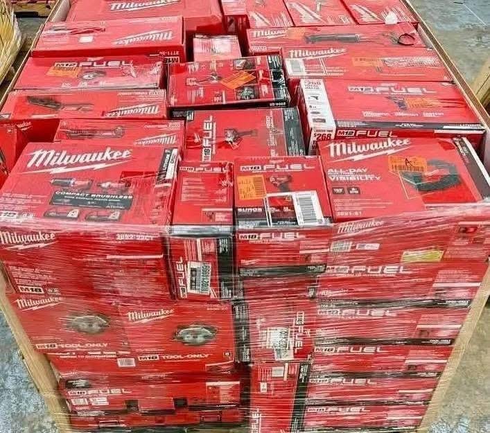 Milwaukee Tools Pallet – 120 Mixed Professional Tools for $1,200 | Free Delivery 3 Milwaukee Tools Pallet liquidation