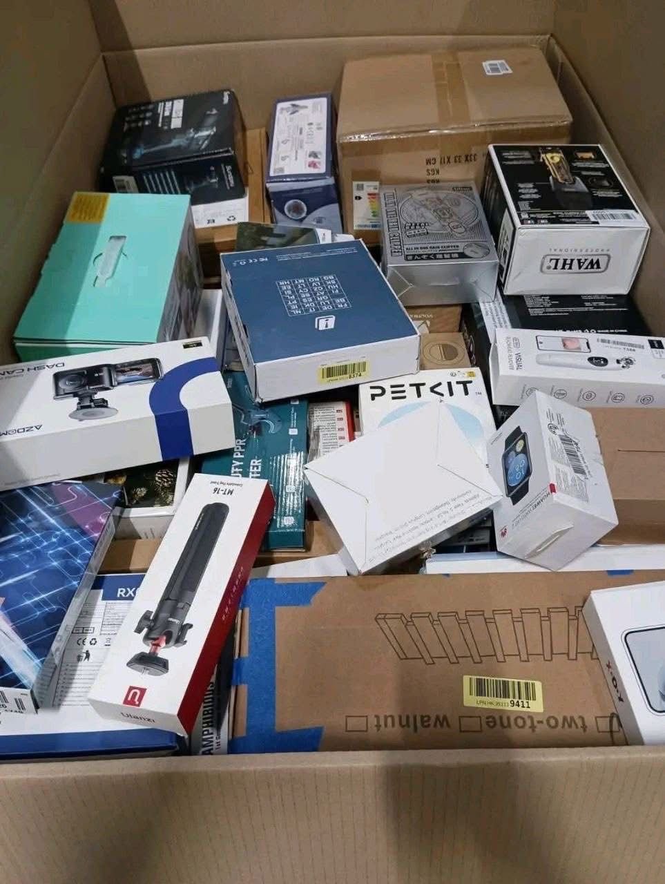 Amazon Electronics Mystery Box Pallet – 10 Boxes Wholesale Liquidation for Resale ($500) 10 Box filled with various product packages