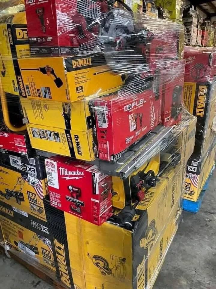 Mixed Milwaukee and DeWalt Tools Pallet – 100 Premium Tools for $800 1 Milwaukee and DeWalt Tools Pallet for sale