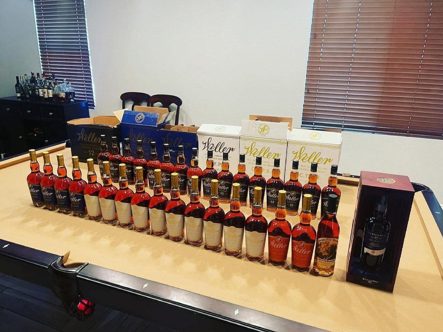 Weller whiskey pallets