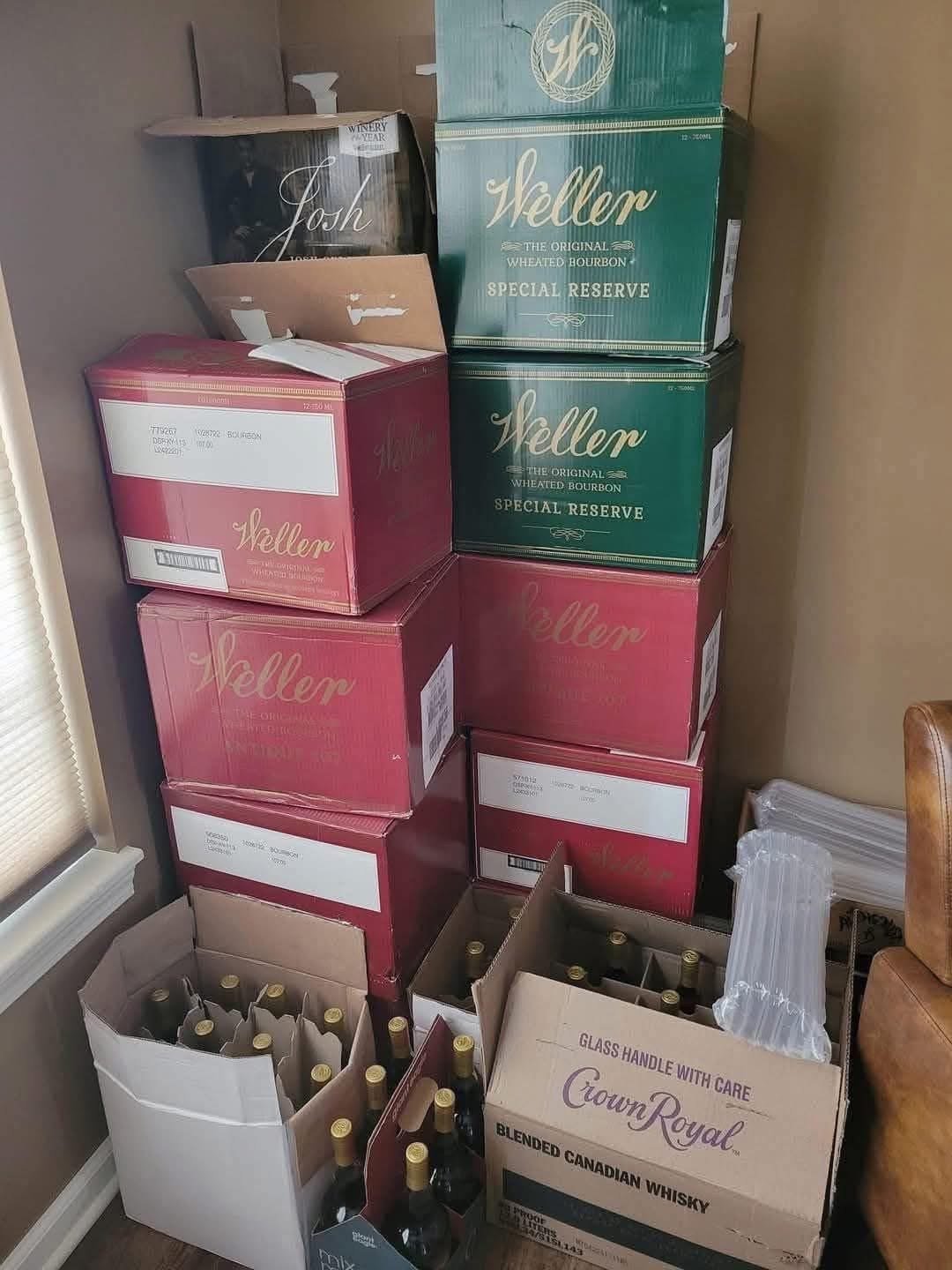 Weller whiskey pallets