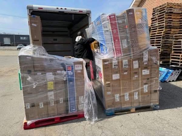 TV Pallets liquidation for Wholesale Sale – 20 Original Samsung, LG, Sony, TCL, Vizio & Hisense TVs ($1,600) 3 Quality mixed TV Pallets liquidation