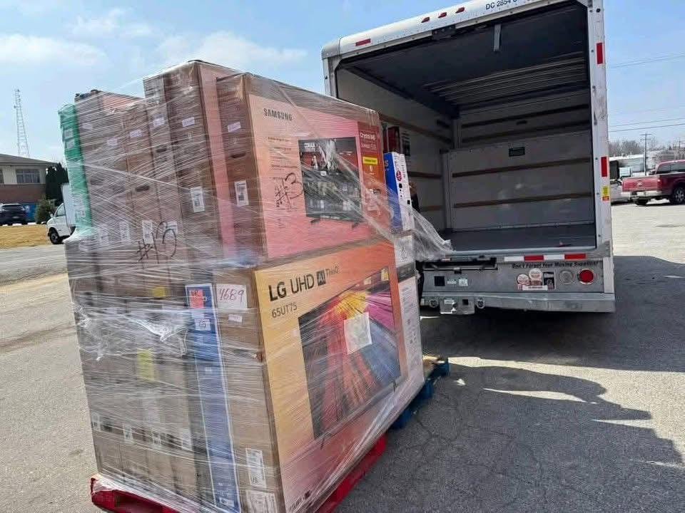 TV Pallets liquidation for Wholesale Sale – 20 Original Samsung, LG, Sony, TCL, Vizio & Hisense TVs ($1,600) 8 Quality mixed TV Pallets liquidation