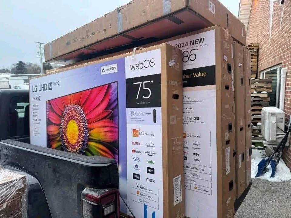 TV Pallets liquidation for Wholesale Sale – 20 Original Samsung, LG, Sony, TCL, Vizio & Hisense TVs ($1,600) 1 Quality mixed TV Pallets liquidation